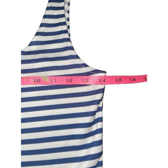 H&M DIVIDED Women's Size 6 Blue White Striped Nautical Dress Sundress - Picture 7 of 12